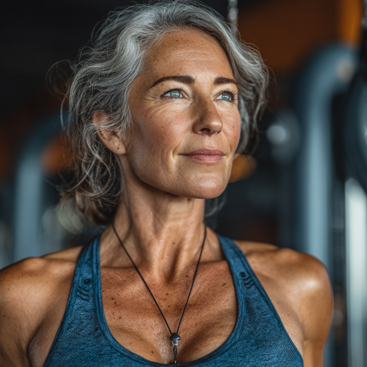 Активні літні люди займаються фітнесом